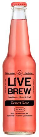 Комбуча &quot;Dessert Rose&quot; Live Brew (350 мл)